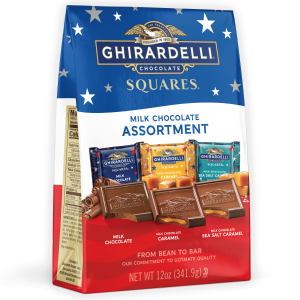ghirardelli Summer Assorted Milk Chocolate SQUARES 12 oz Bag